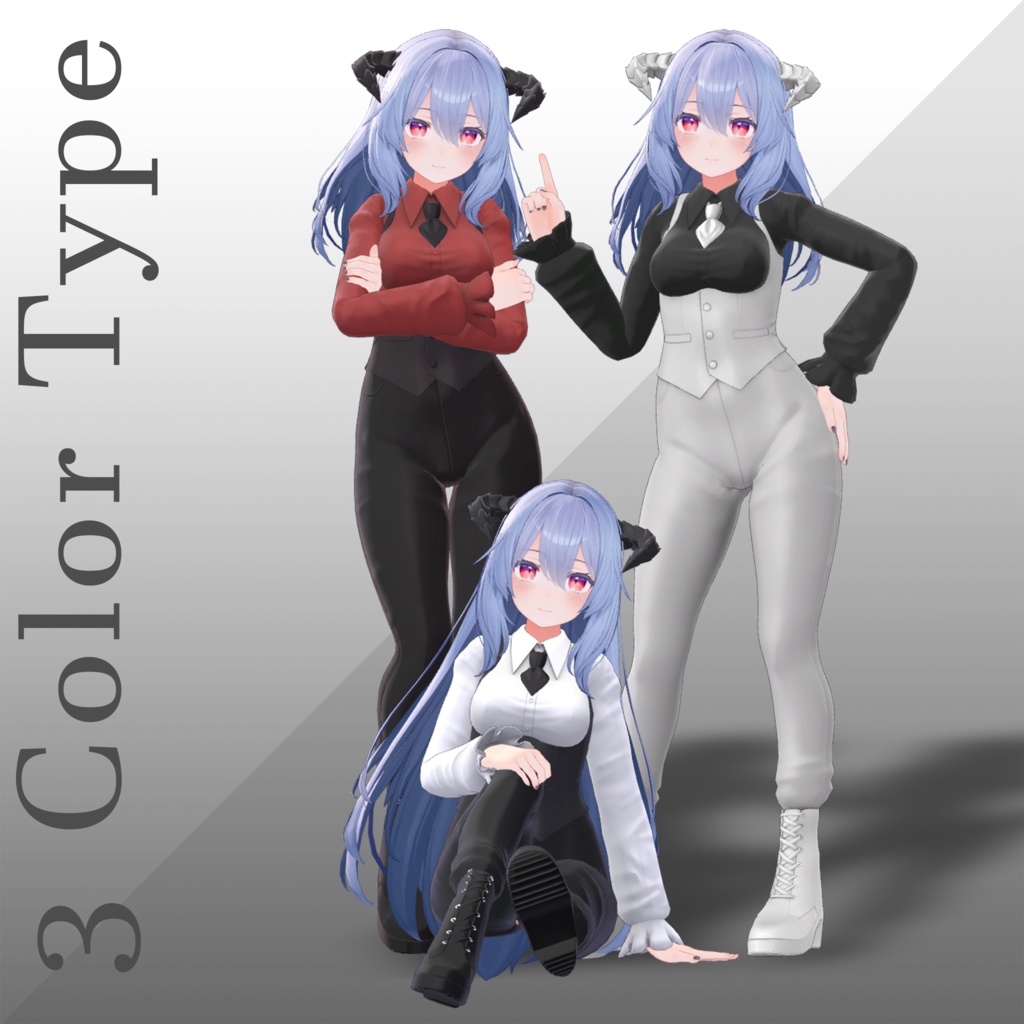 【4アバター対応】Devil suit