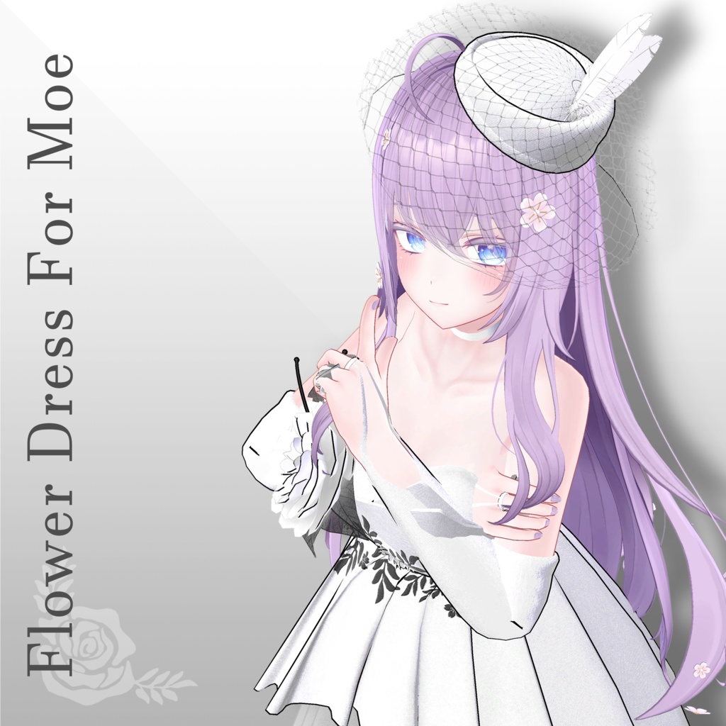 【3アバター対応】Flower Dress