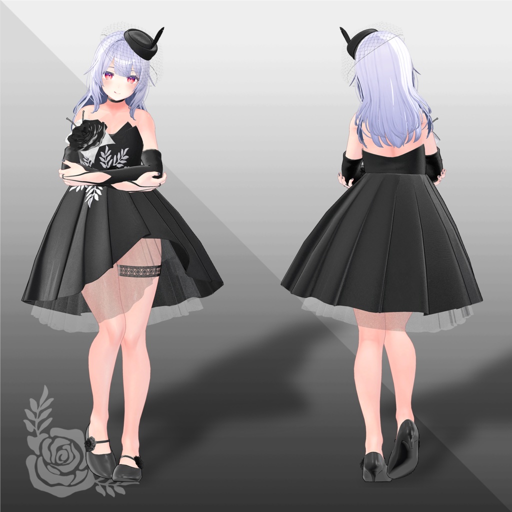 【3アバター対応】Flower Dress