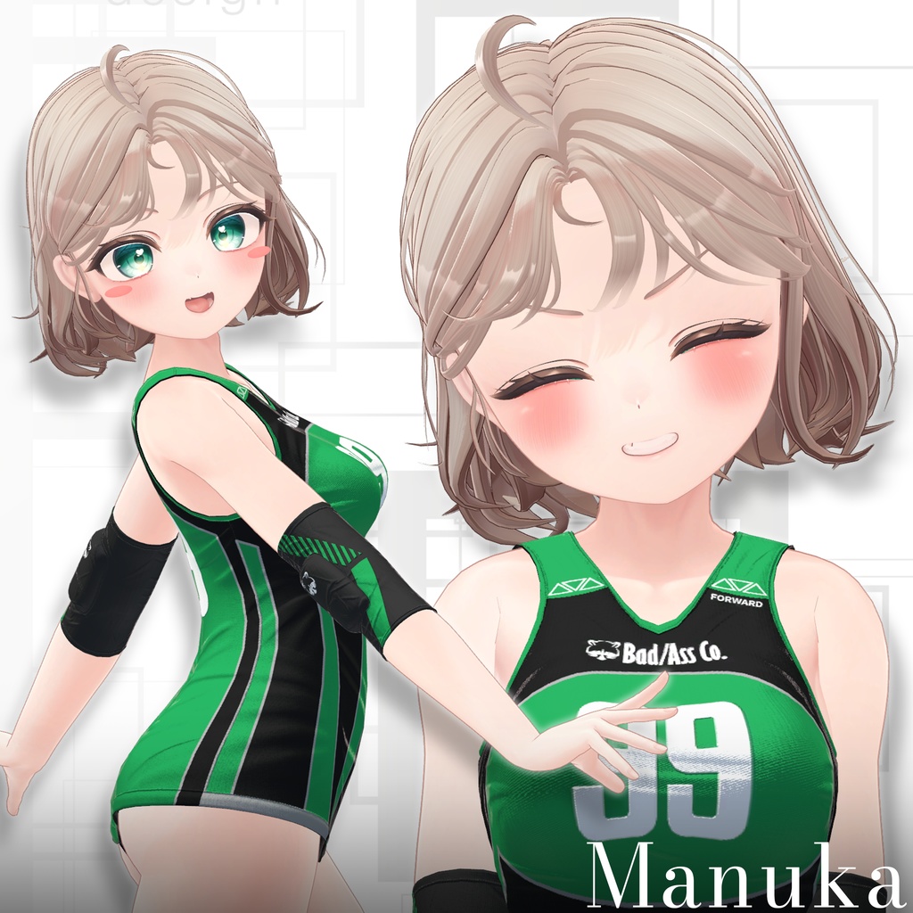 【9アバター対応】 Beret Hair