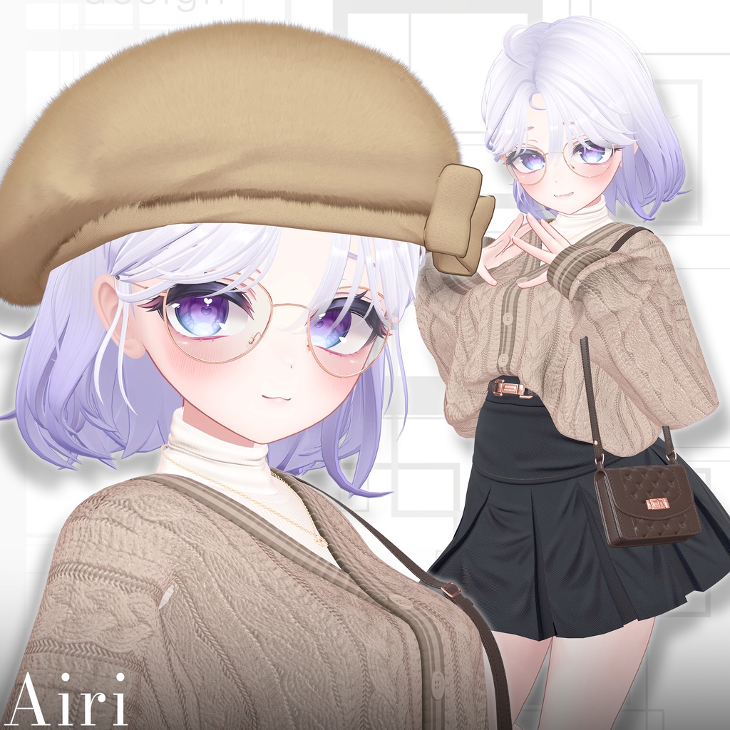 【9アバター対応】 Beret Hair