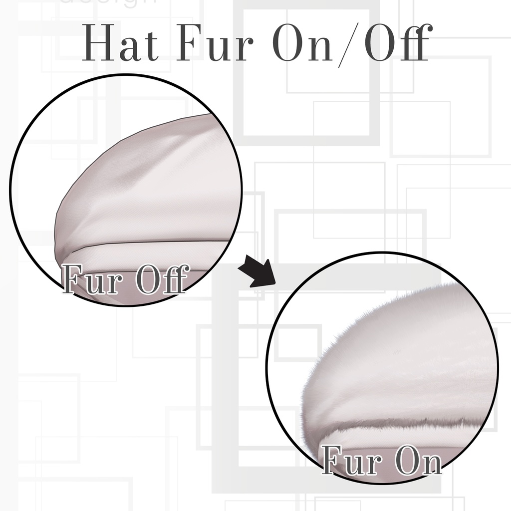 【9アバター対応】 Beret Hair