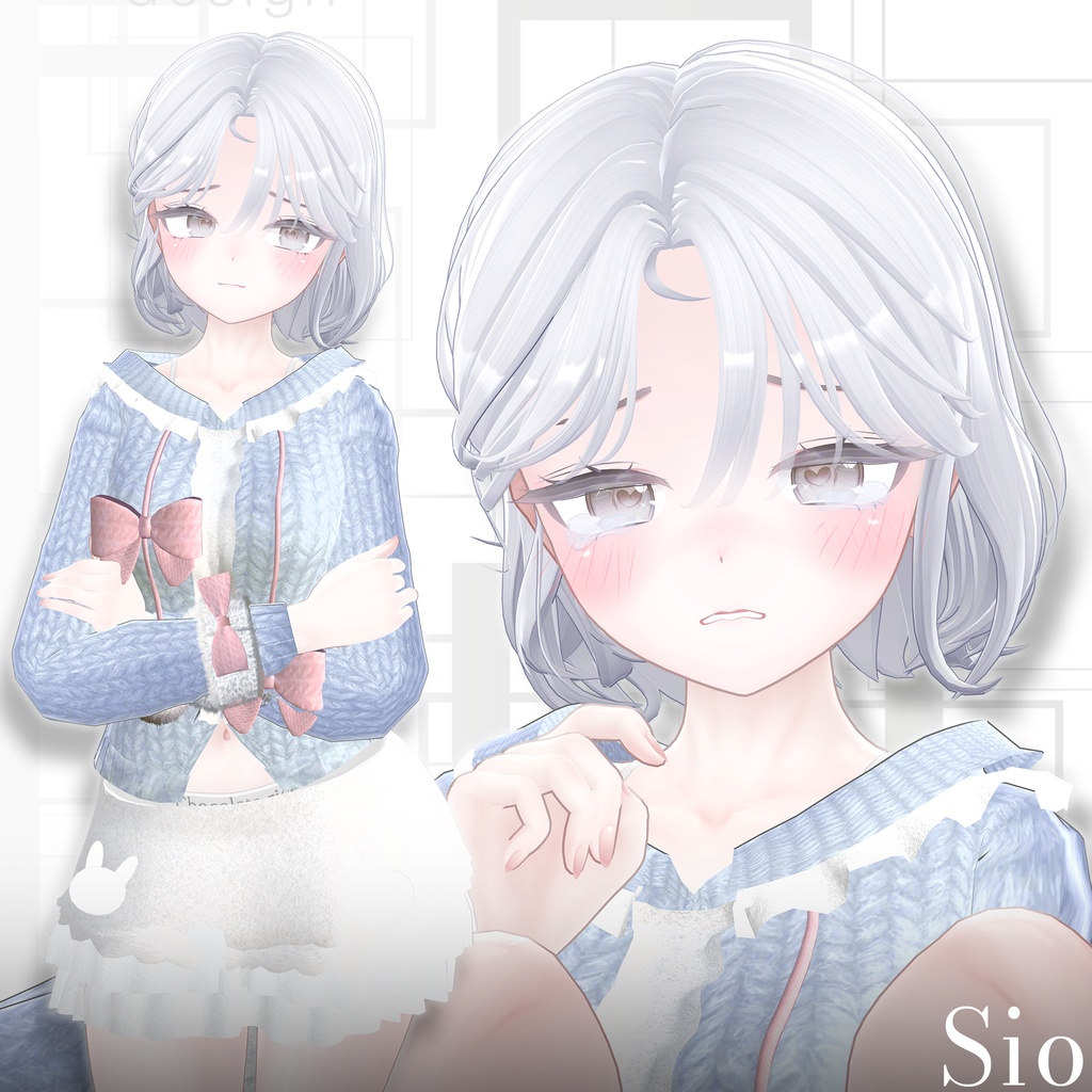 【9アバター対応】 Beret Hair