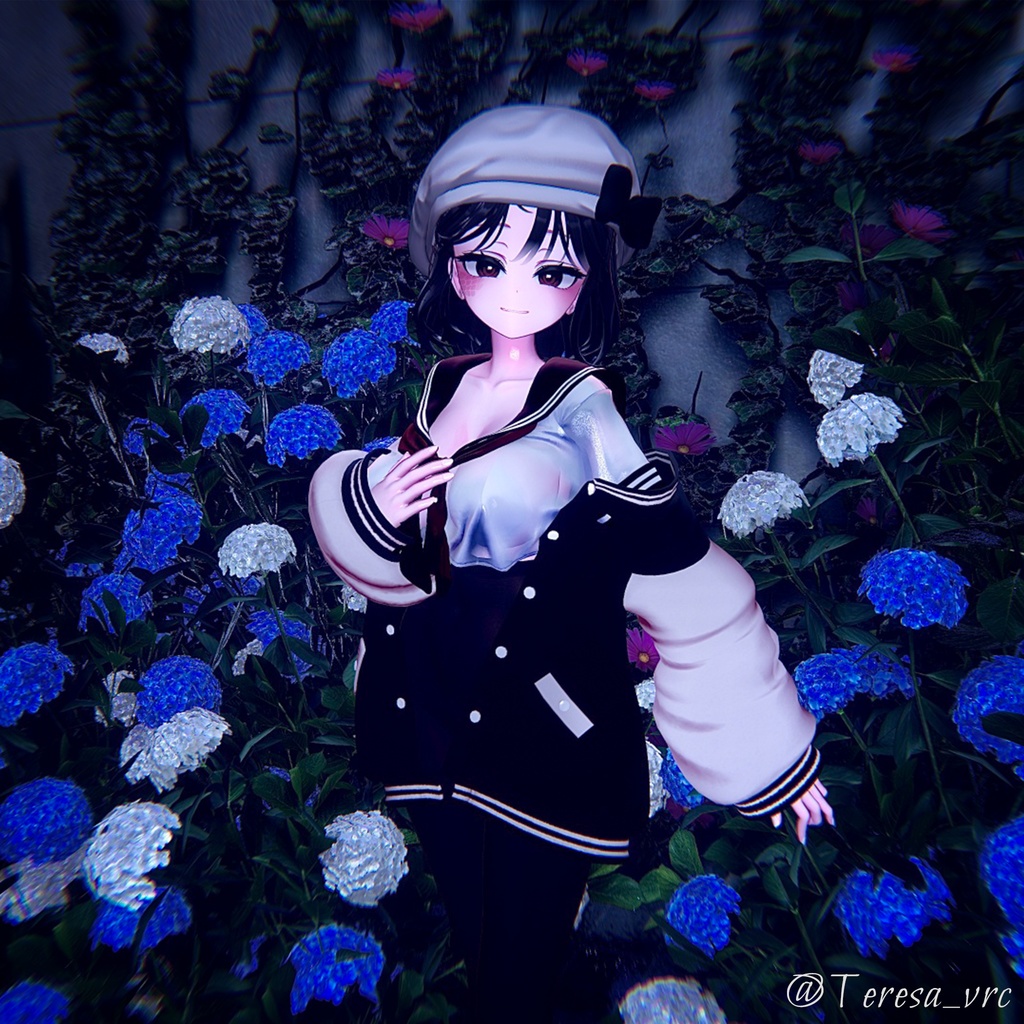 【9アバター対応】 Beret Hair