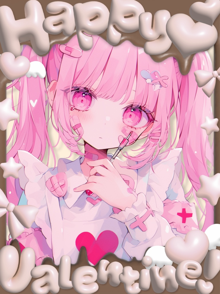 ぷっくり!バレンタインフレーム