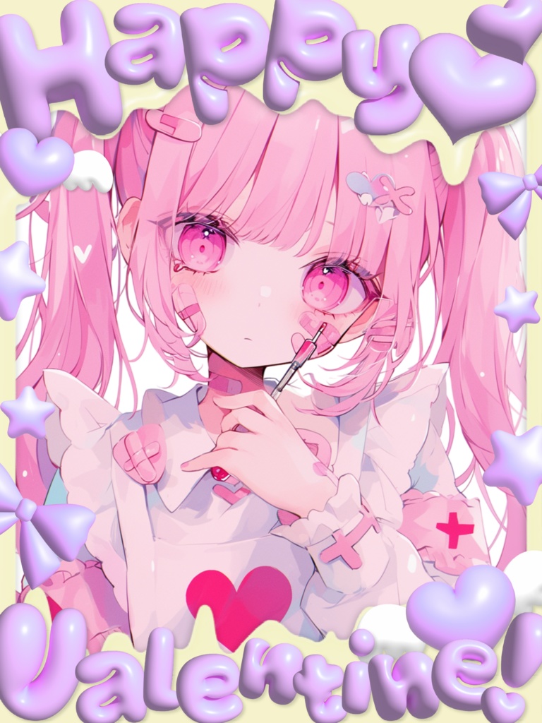 ぷっくり!バレンタインフレーム