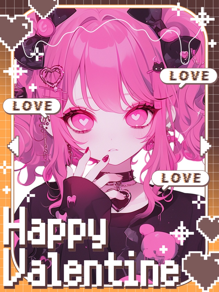 ♡ドットバレンタイン素材♡全25色