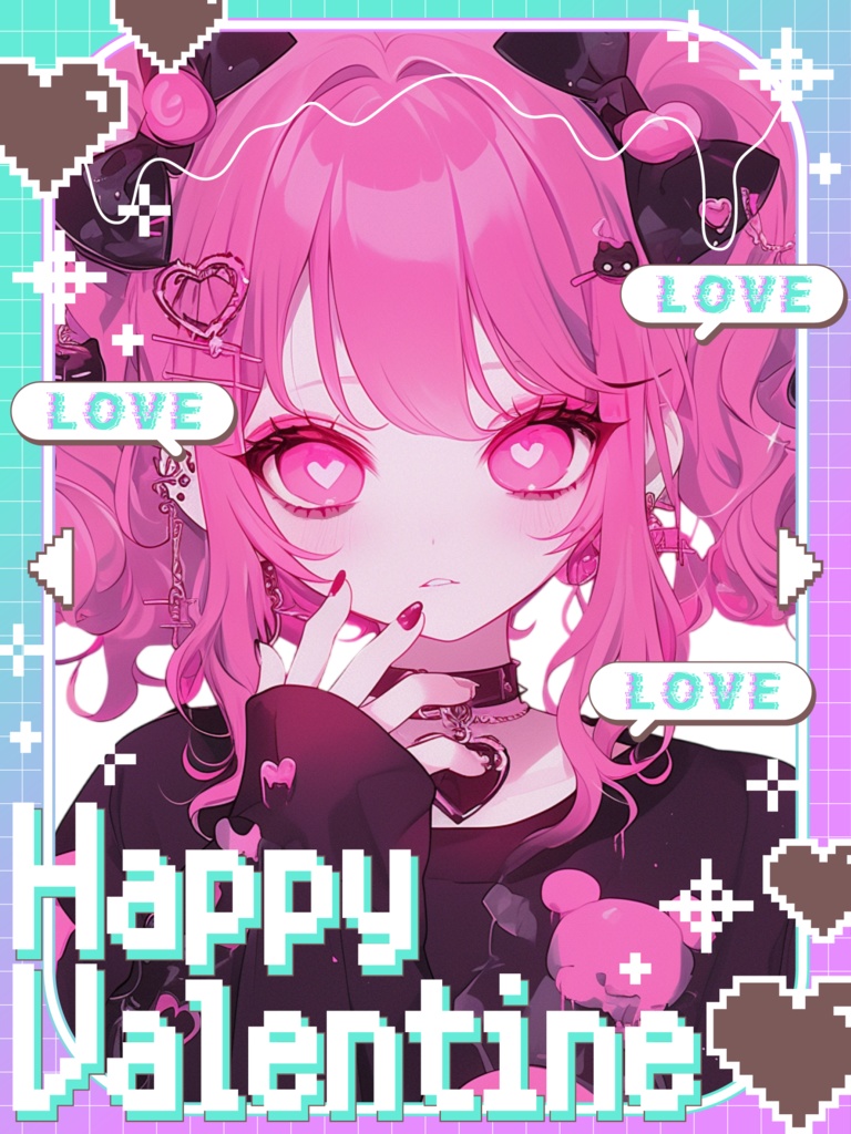 ♡ドットバレンタイン素材♡全25色