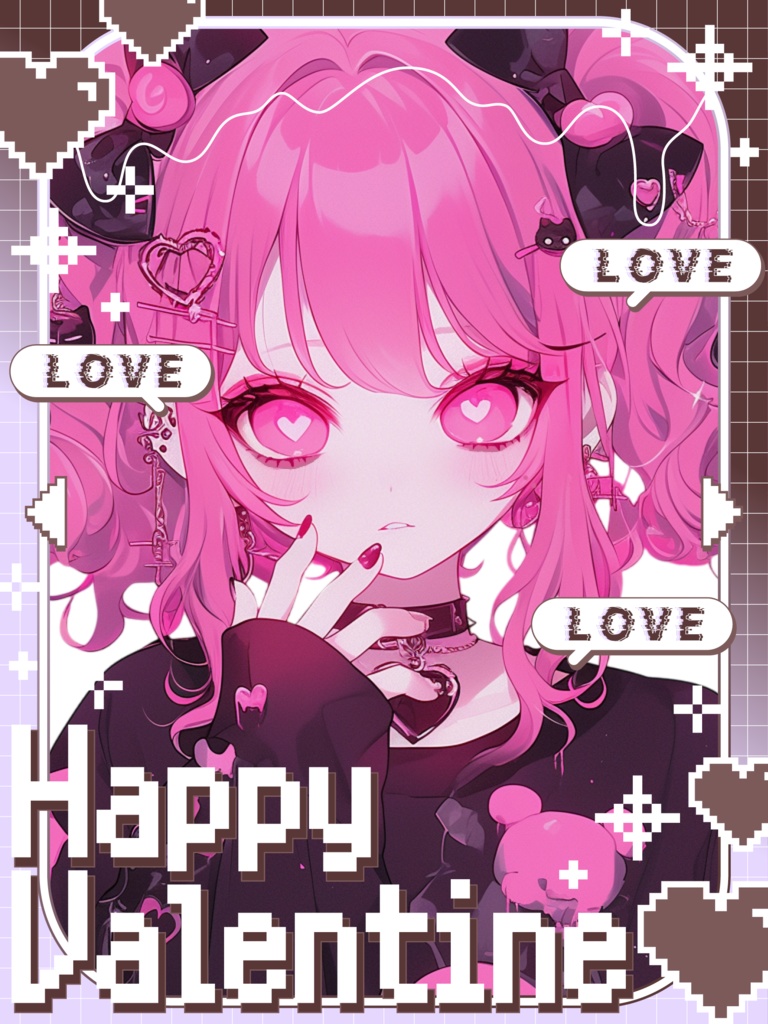 ♡ドットバレンタイン素材♡全25色