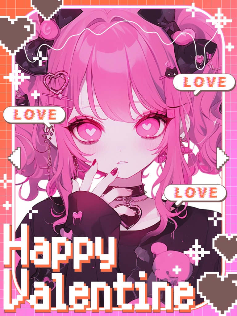 ♡ドットバレンタイン素材♡全25色