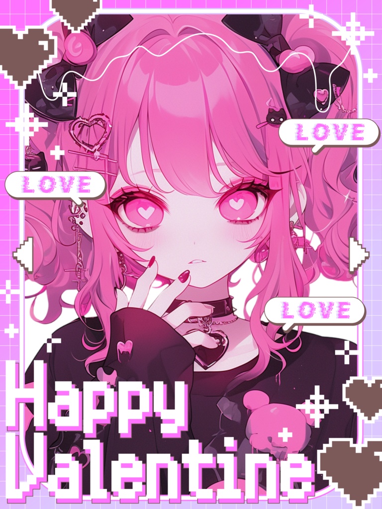 ♡ドットバレンタイン素材♡全25色