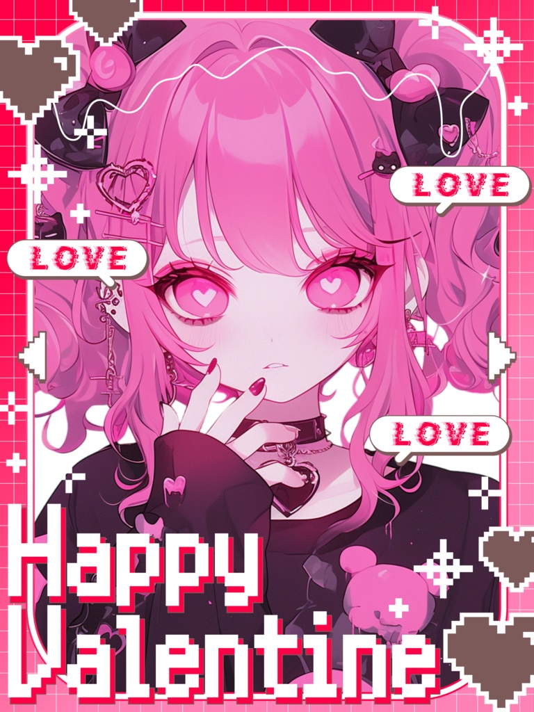 ♡ドットバレンタイン素材♡全25色