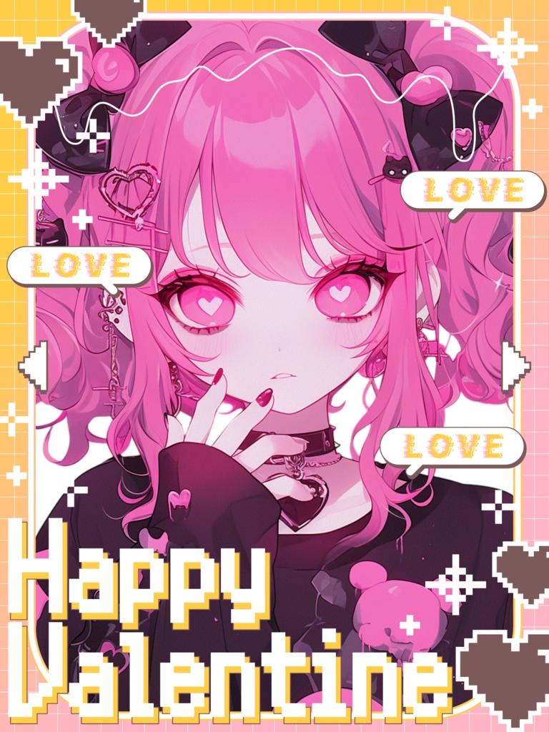 ♡ドットバレンタイン素材♡全25色