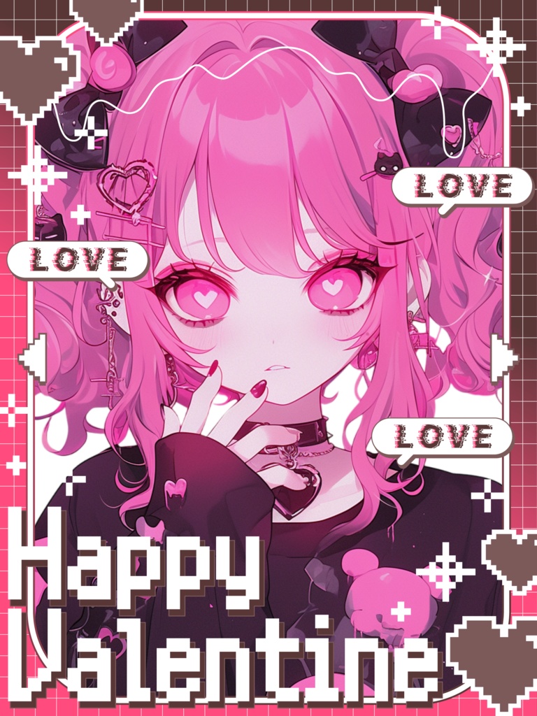 ♡ドットバレンタイン素材♡全25色