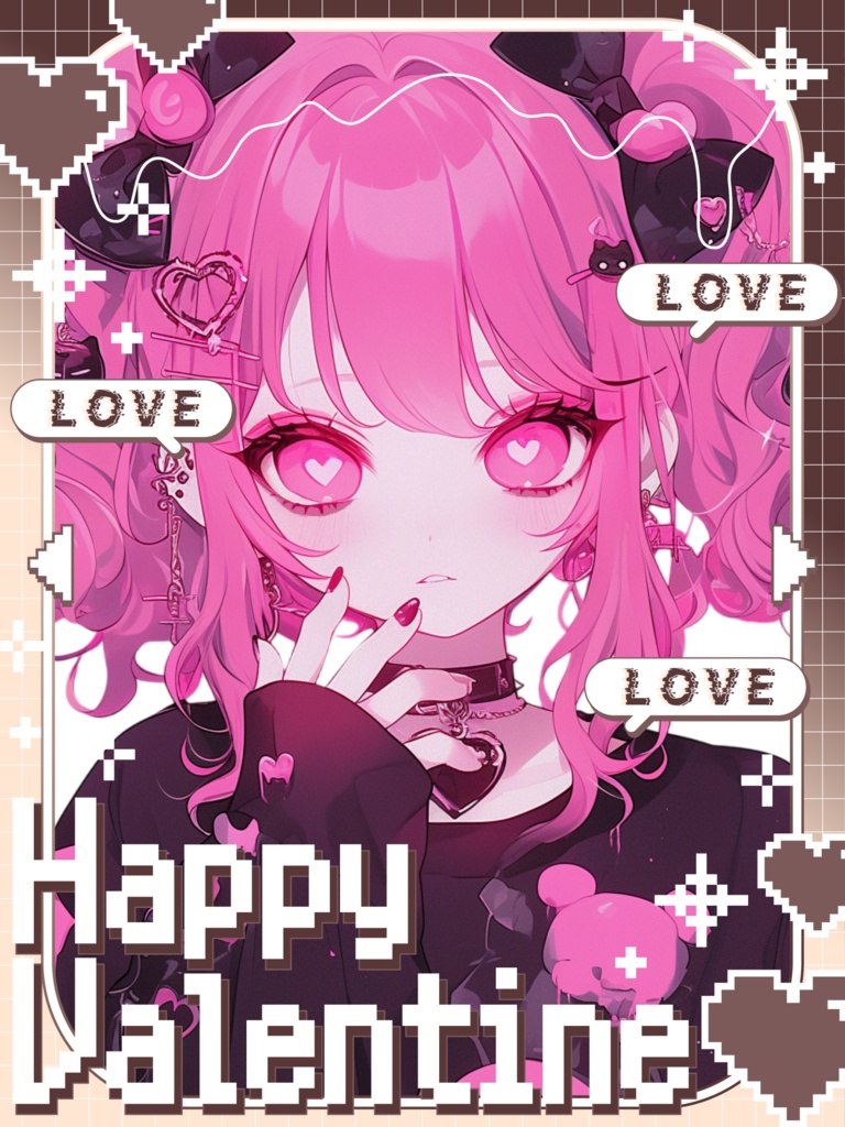 ♡ドットバレンタイン素材♡全25色