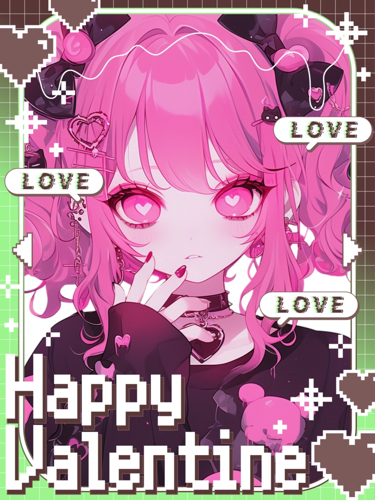 ♡ドットバレンタイン素材♡全25色