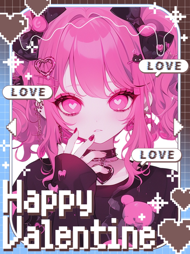 ♡ドットバレンタイン素材♡全25色