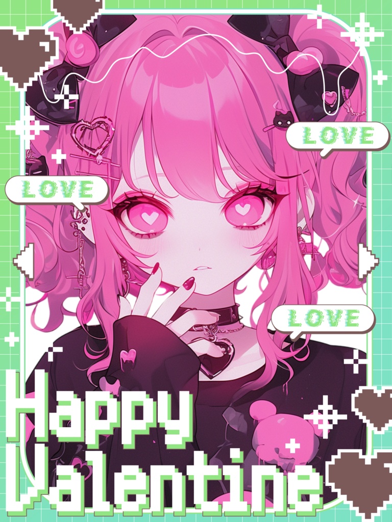 ♡ドットバレンタイン素材♡全25色