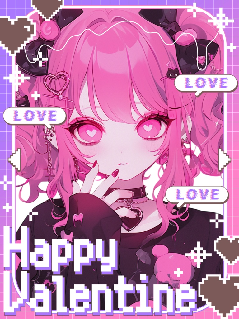 ♡ドットバレンタイン素材♡全25色