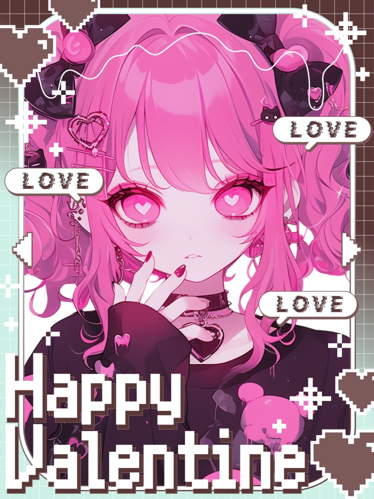 ♡ドットバレンタイン素材♡全25色