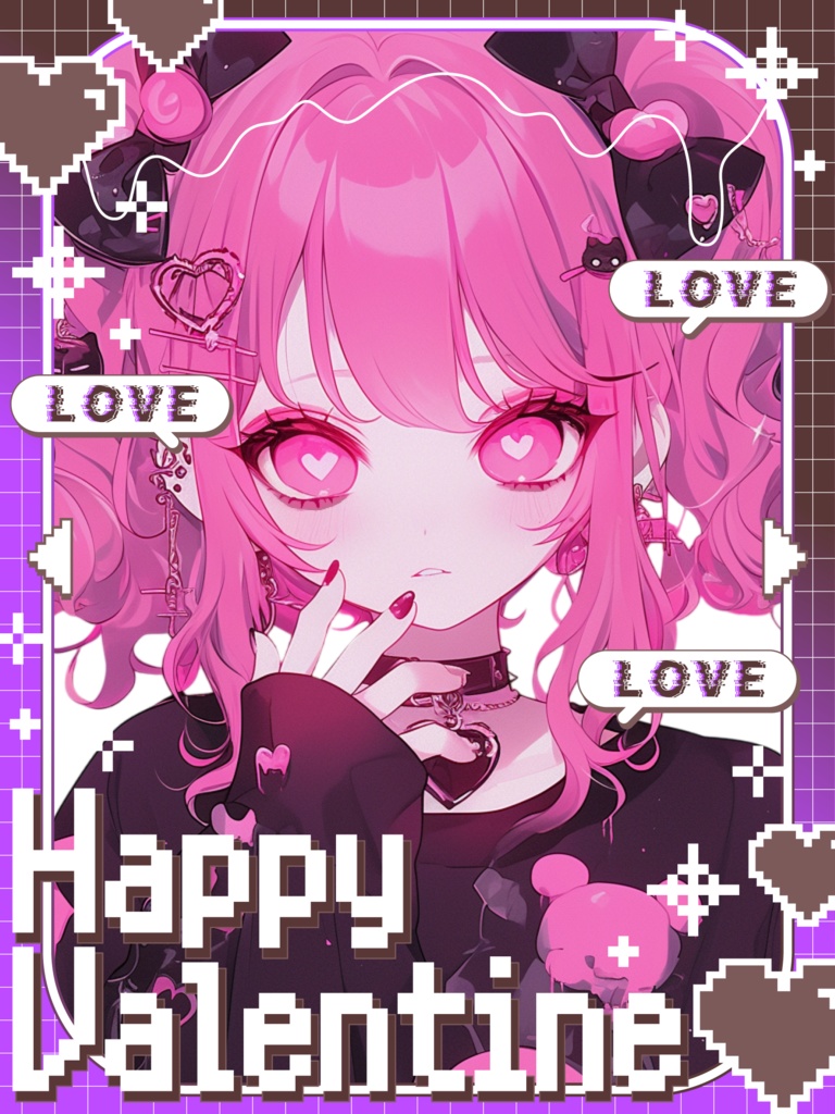 ♡ドットバレンタイン素材♡全25色