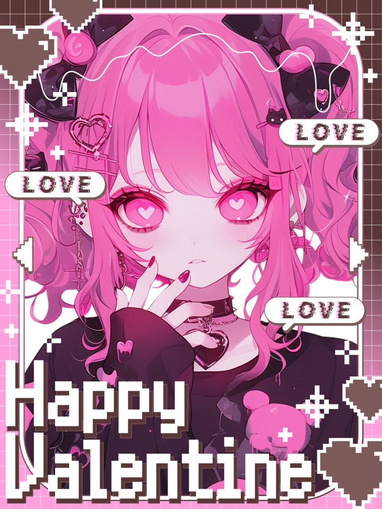 ♡ドットバレンタイン素材♡全25色