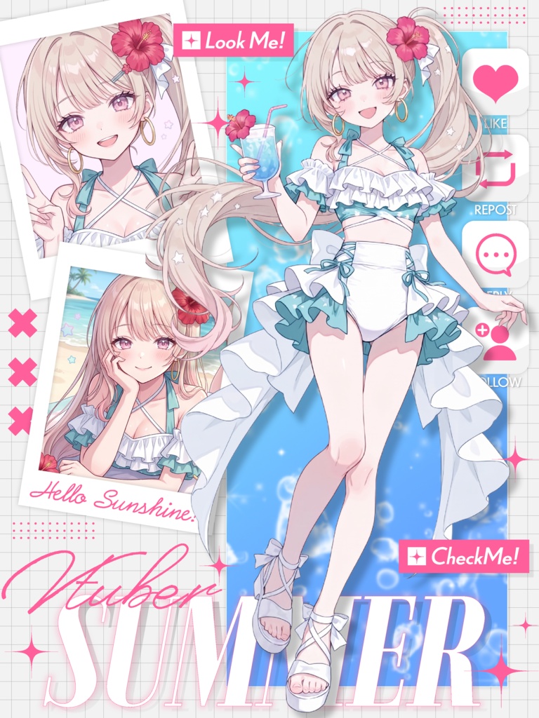 プロフィール宣伝画像-全38色