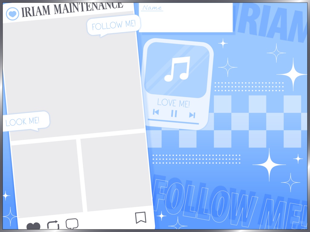 🩵IRIAMメンテ中の綺麗め素材🩵
