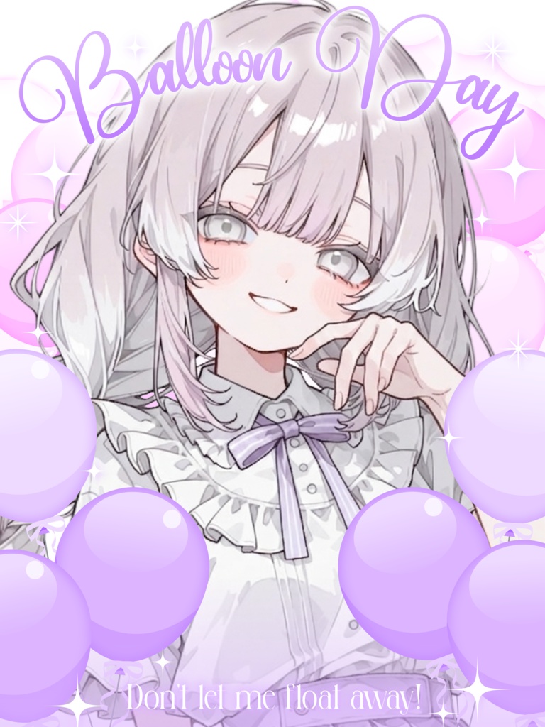 8月6日はバルーンの日🎈【VTuber向け素材】