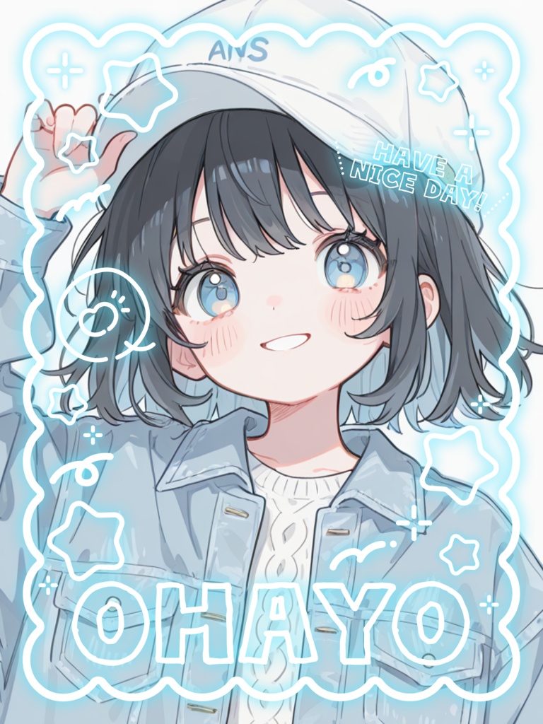 【8月末まで値下げ中♡】ネオン系 あいさつ素材【9デザイン詰め合わせ】
