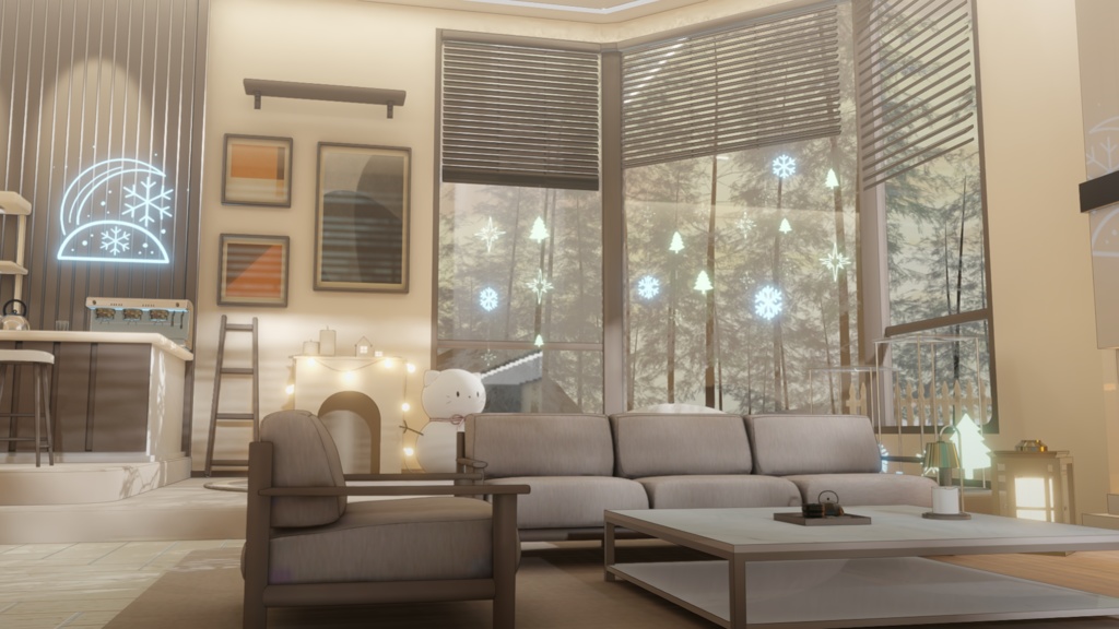  [Warudo PRO/NiloToon Environment] Winter Room 1.1