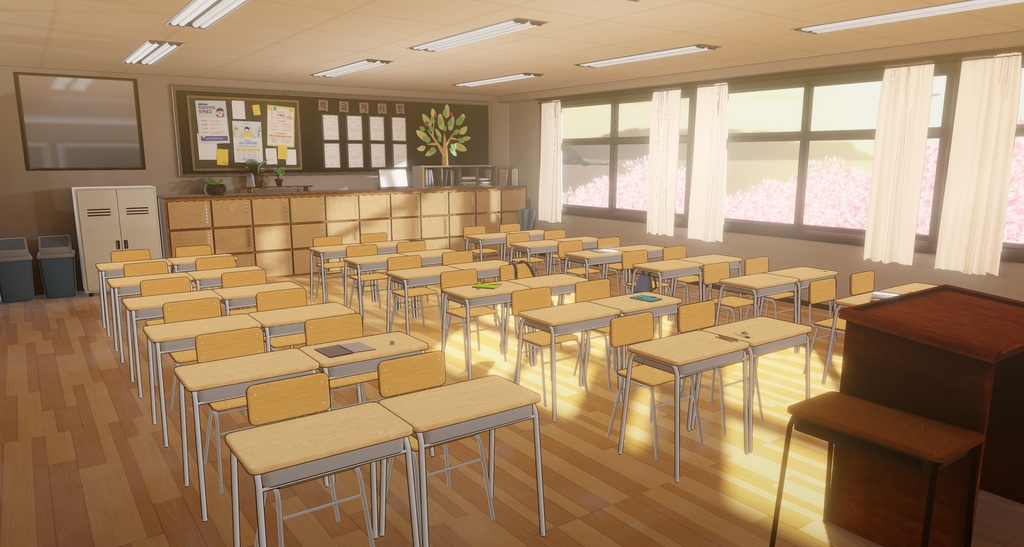  [Warudo PRO/NiloToon Environment] Classroom Background