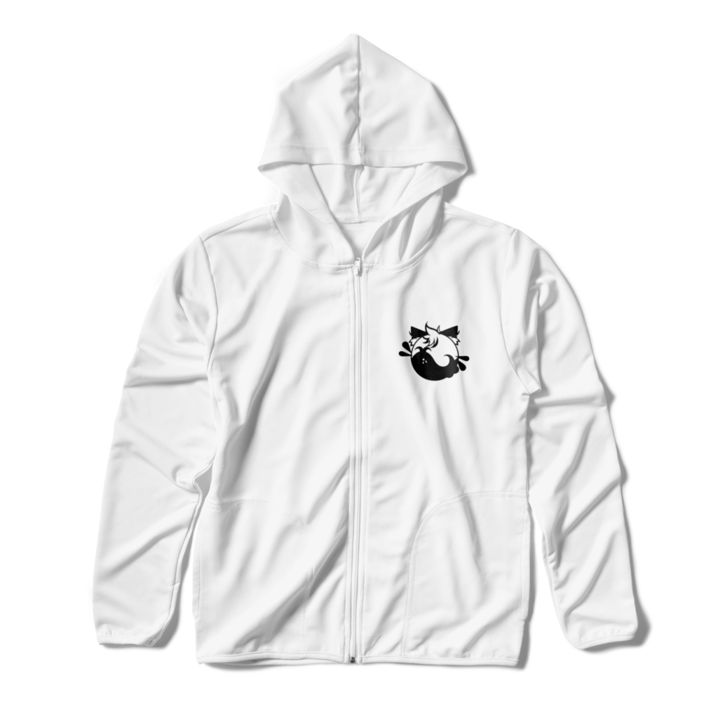 月海塩オリジナルパーカー：ホワイト