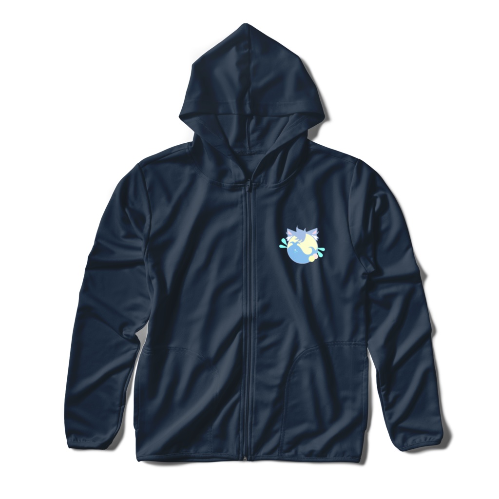 月海塩オリジナルパーカー：ネイビー