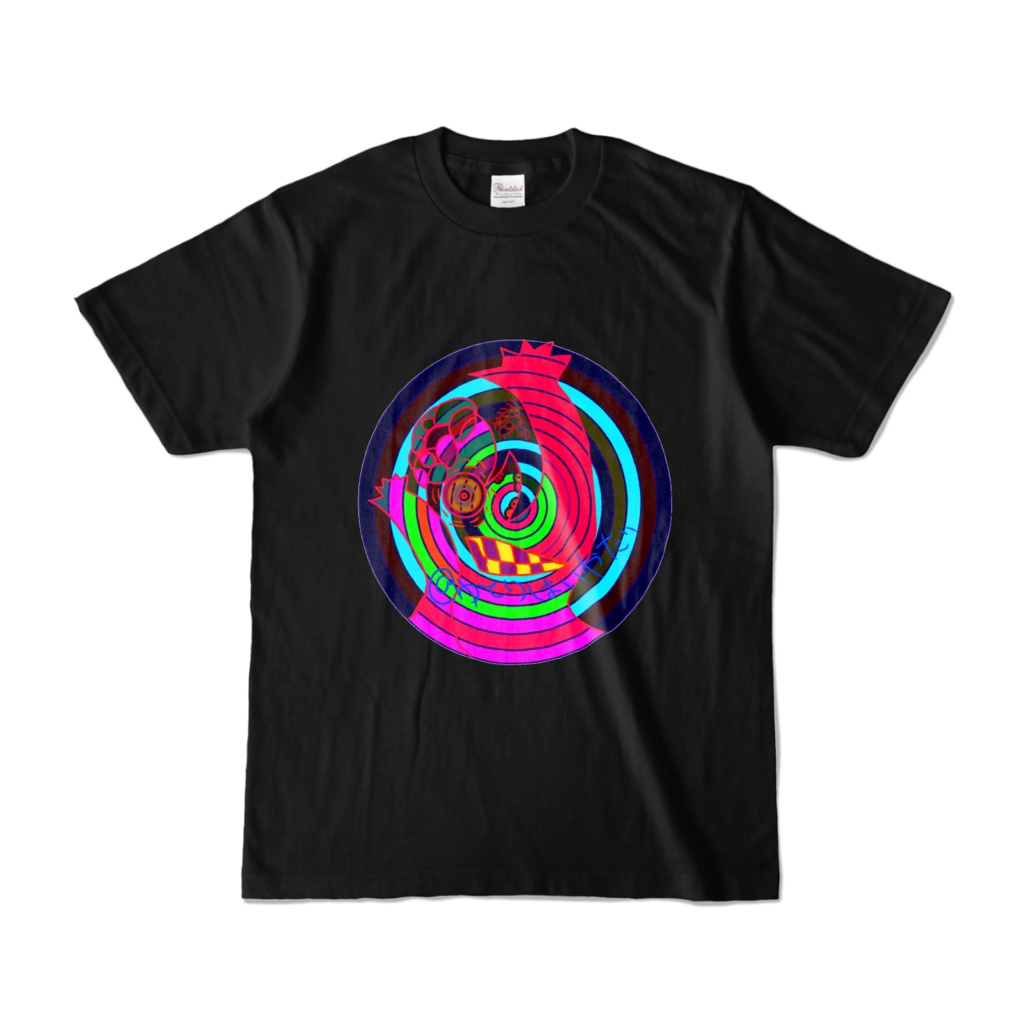 ぐるぐるまたね ブラックTシャツ