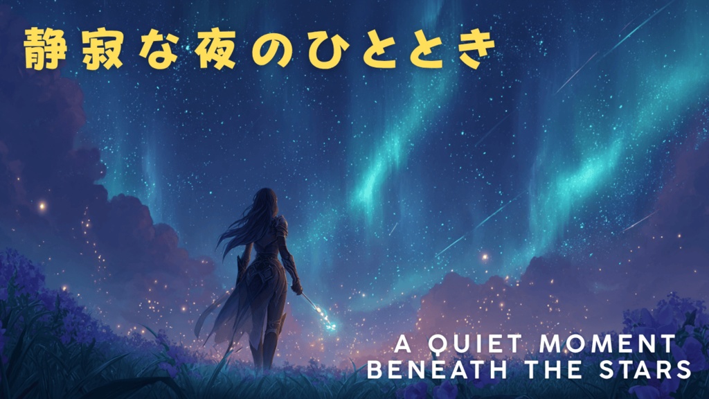 静寂な夜のひととき — A Quiet Moment Beneath the Stars