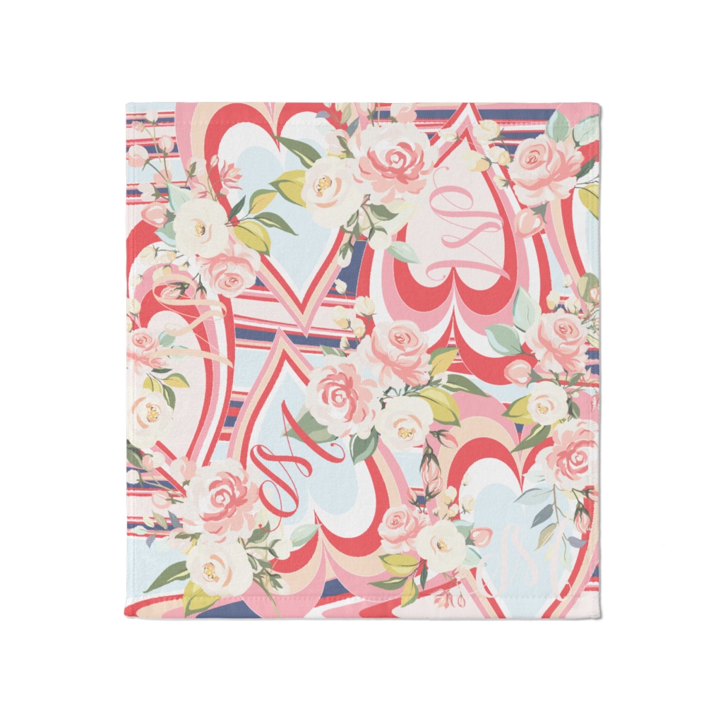 美柳咲妃 ハートプッチ柄タオル L