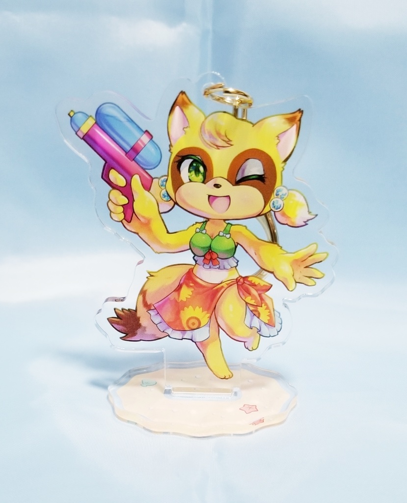 ぽむり(水着) 台座付アクリルキーホルダー