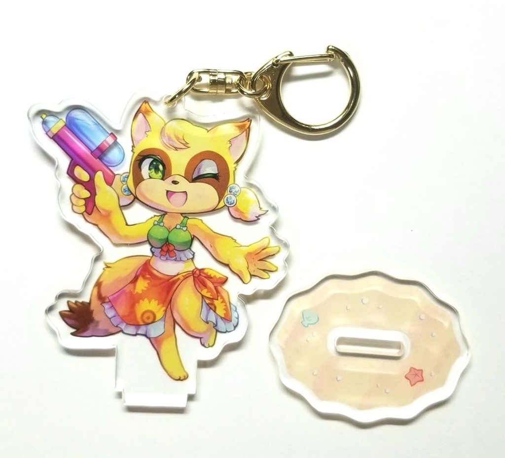 ぽむり(水着)　台座付アクリルキーホルダー