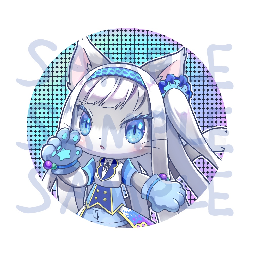 アイドルビャクヤ　オーロラ缶バッジ