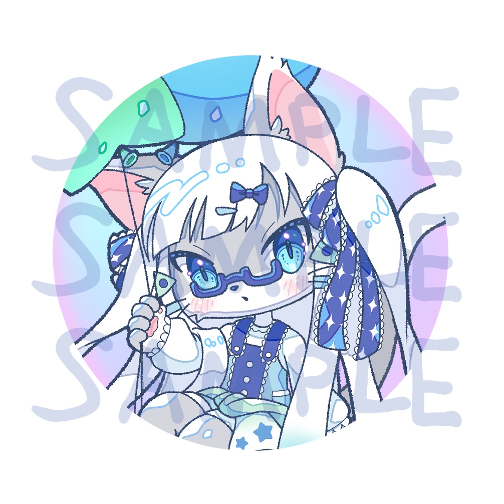 kawaiiビャクヤ　オーロラ缶バッジ