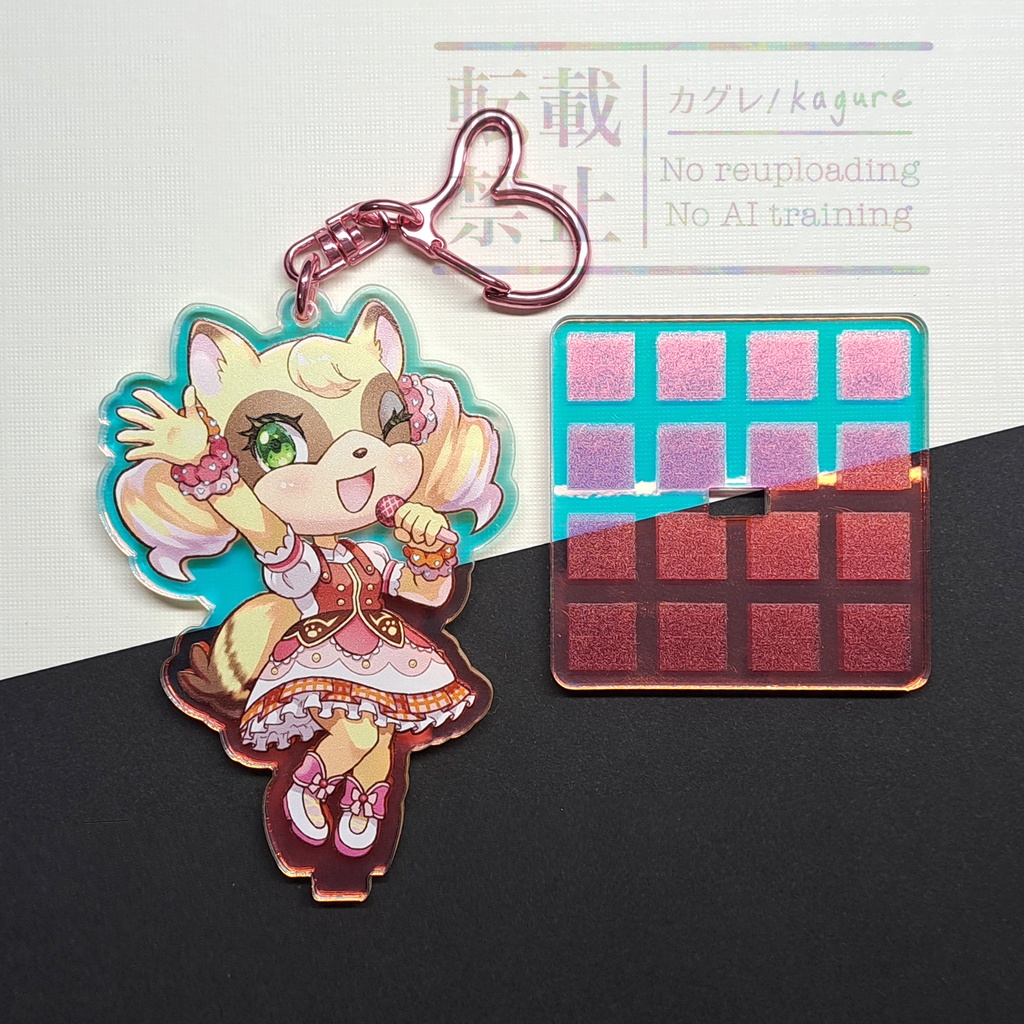 アイドルぽむり プリズムアクスタキーホルダー