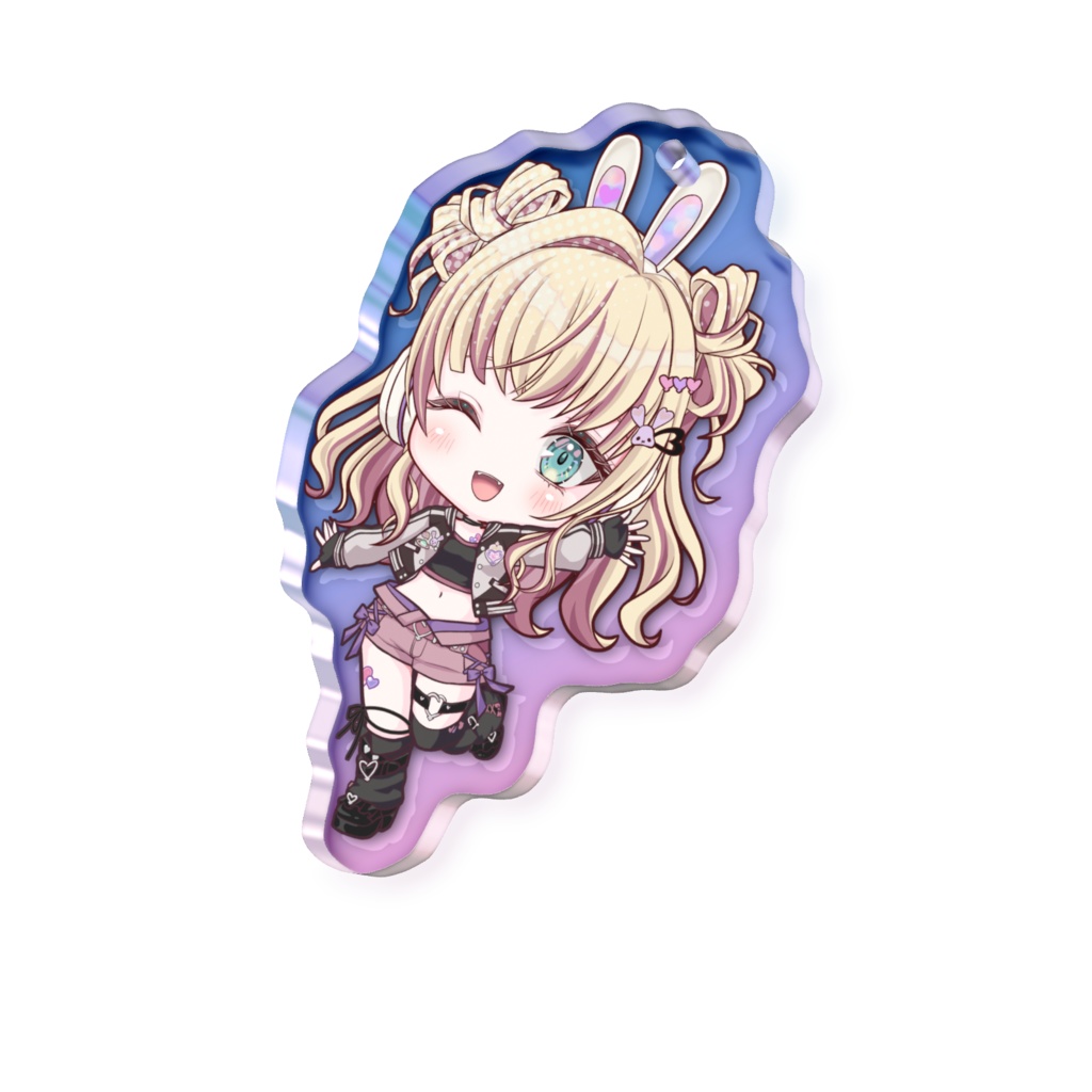 オーロラアクリルキーホルダー