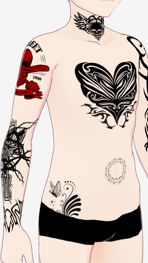 【完全無料】全身用タトゥースキン