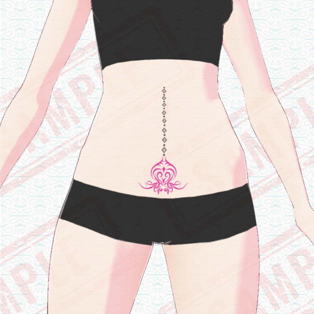 VRoid用淫紋タトゥースキン(21種類)