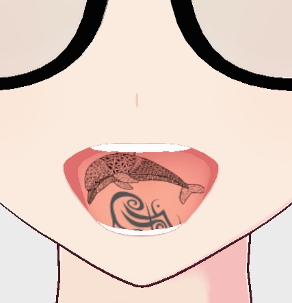 VRoid用舌用タトゥースキン(13種類)