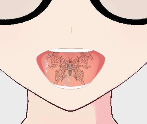 VRoid用舌用タトゥースキン(13種類)