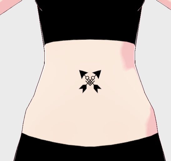 VRoid用お腹用タトゥースキン(32種類)