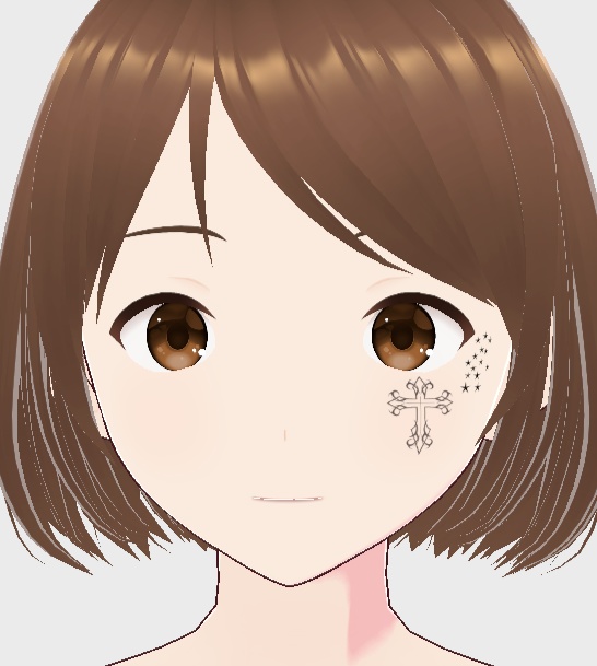 VRoid用フェイスタトゥースキン(48種類)