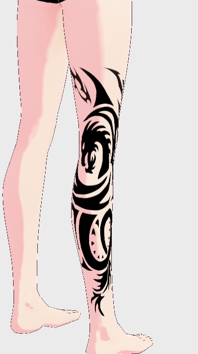 VRoid用全身タトゥースキン(トライバル45種類)